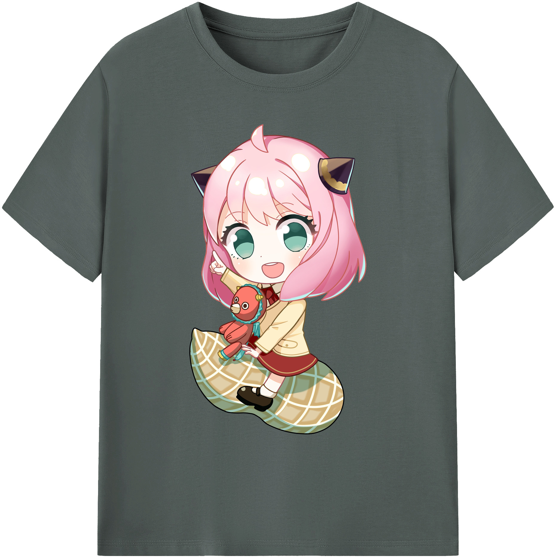 （画像用） SPY×FAMILY间谍家家酒 綿100％ メンズ半袖Tシャツ｜肌触りやわらか＆通気性